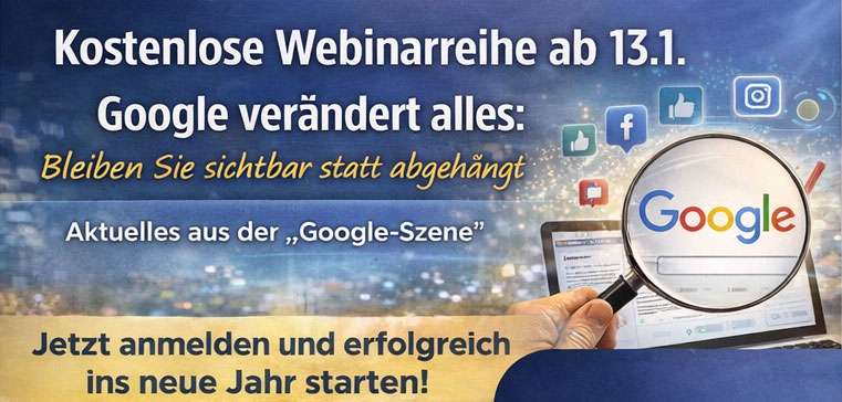 Google-Suche mit Lupe - besser gefunden werden