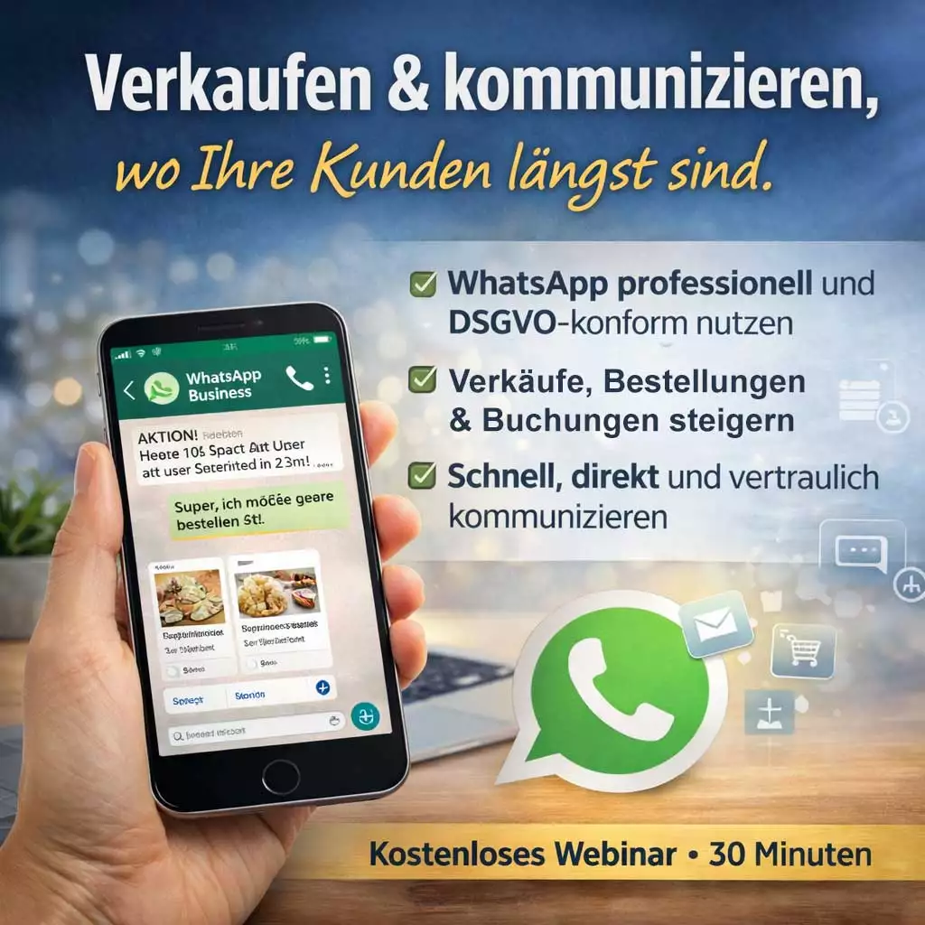 Ein Smartphone mit WhatsApp Business richtig genutzt