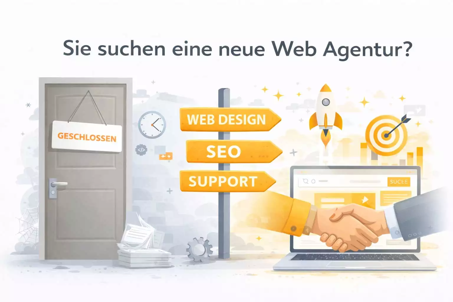 Wechsel zu einer neuen Webagentur für Webdesign, SEO und persönliche Betreuung
