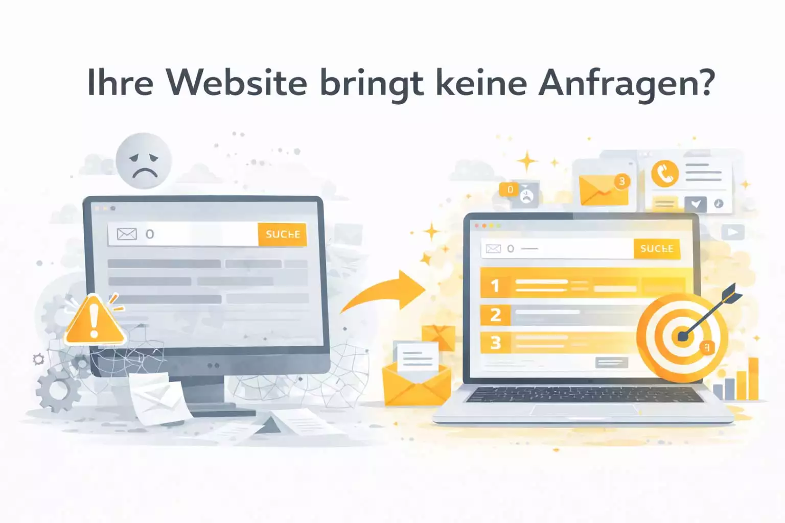 Optimierung der Website für mehr Anfragen und bessere Ergebnisse