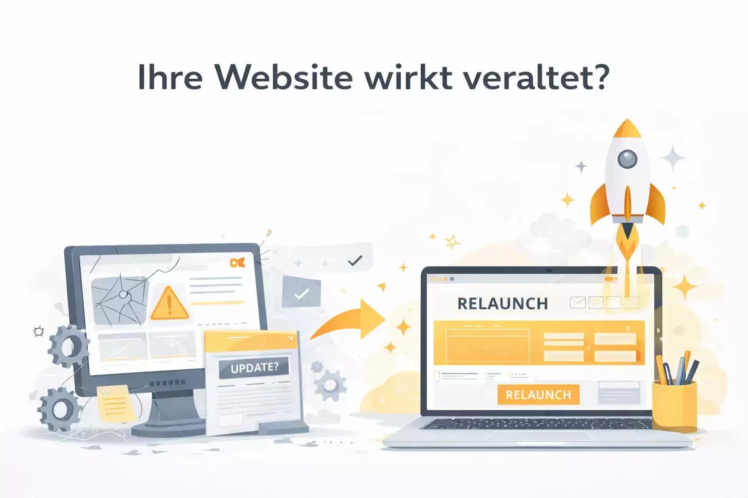 Website Relaunch – veraltete Internetseite wird modern und zeitgemäß erneuert