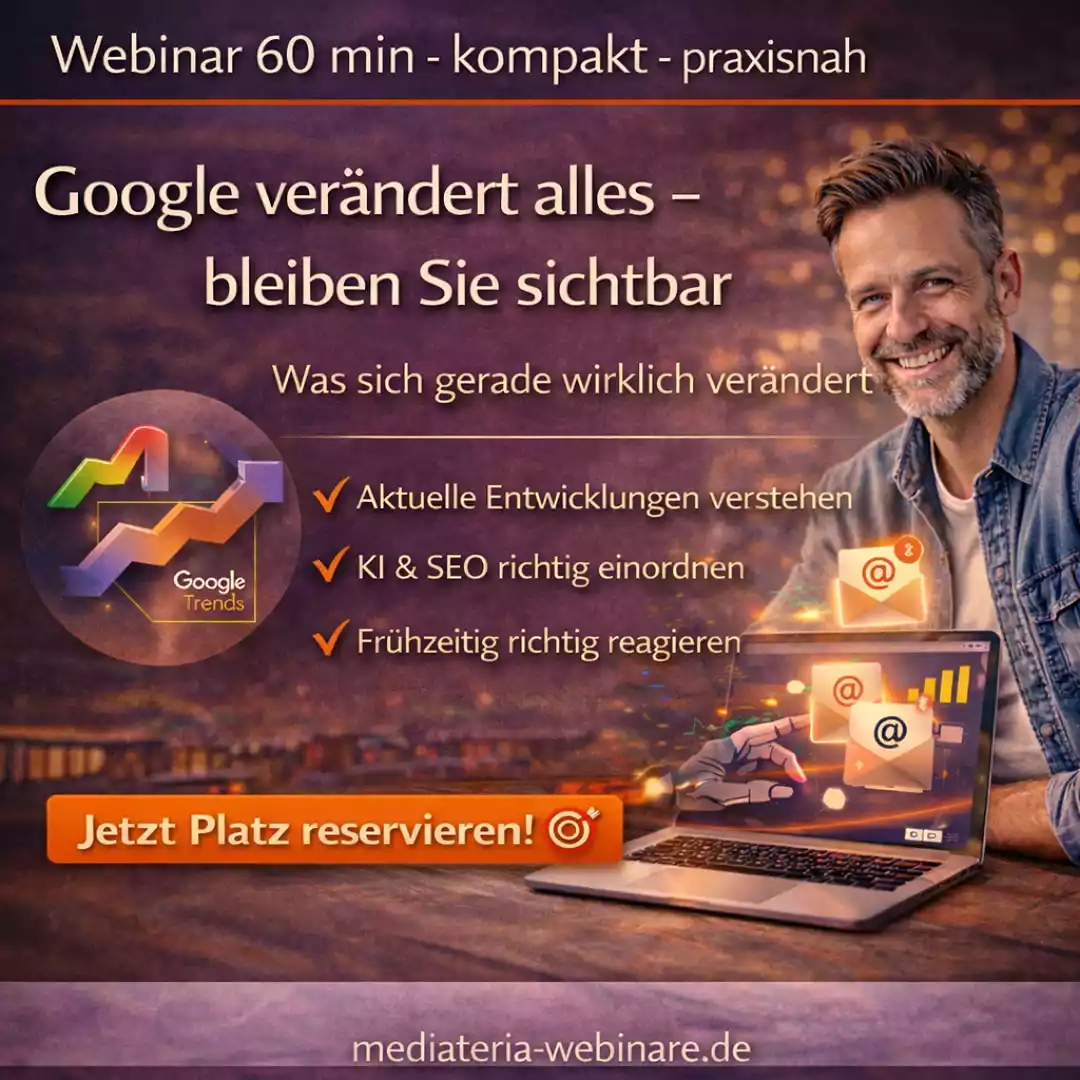 Person analysiert Website und SEO-Daten zur Verbesserung der Google-Sichtbarkeit