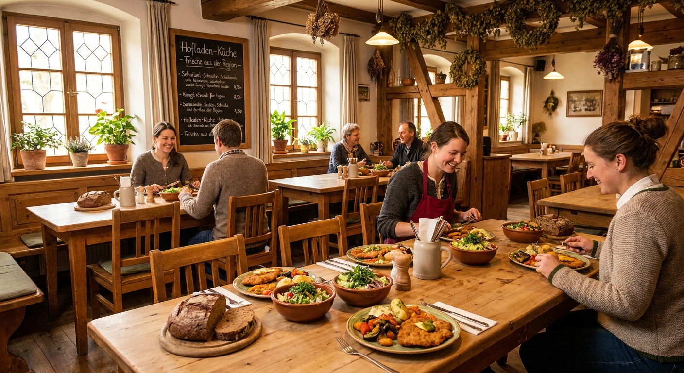 Gemütliches Restaurant mit frischen Gerichten