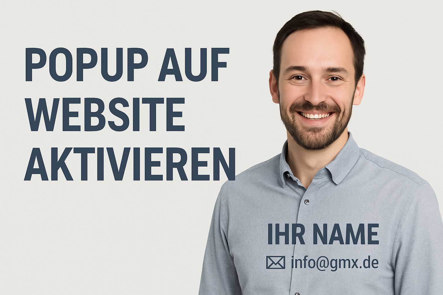 Popup auf der eigenen Website mit Bild aktivieren